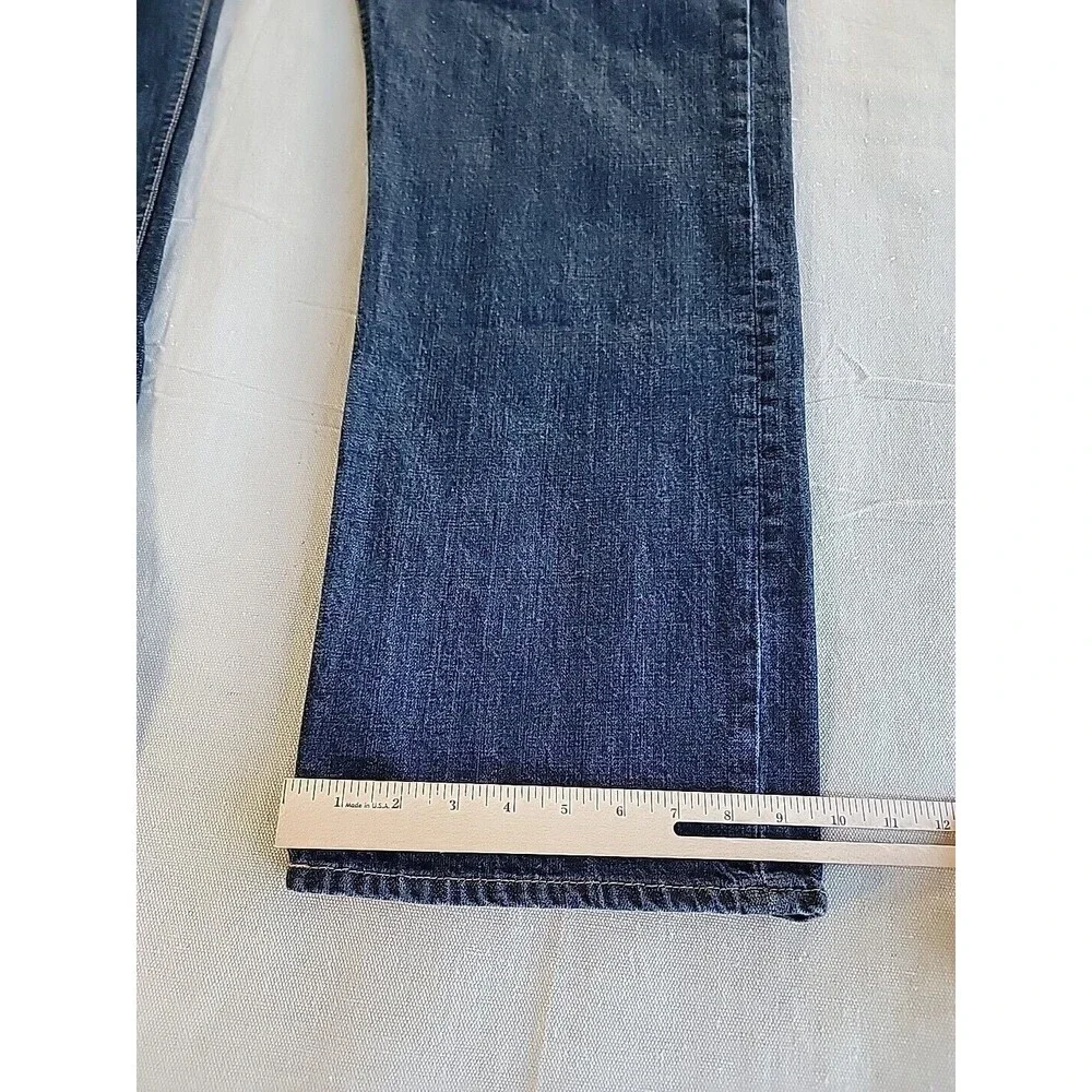 American Eagle Relaxed Straight Jeans Mens 44x34 Dark Wash‎ Blue Cotton Denim